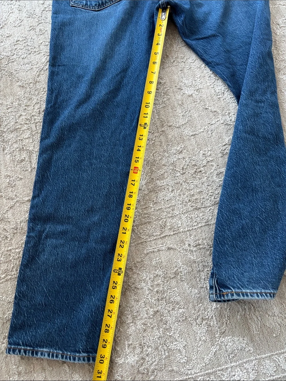 Levi's Men's 511 Dark Blue Relaxed Fit Jeans Leather Tags Premium size 38x32